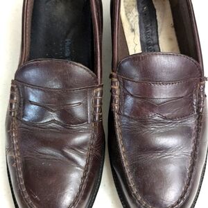 Mens Penny Loafer Size 11 Shoes Brown *Flaw READ